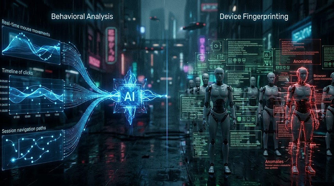 Behavioral Analysis vs Device Fingerprinting for CPA Bots