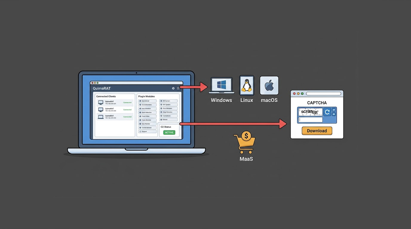 QuimaRAT Java RAT Targets Windows Linux macOS
