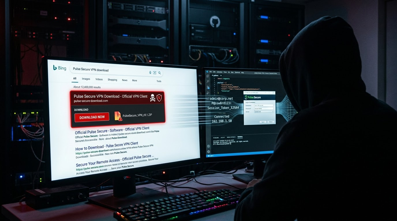 Storm-2561 Uses SEO Poisoning for Fake VPN Credential Theft