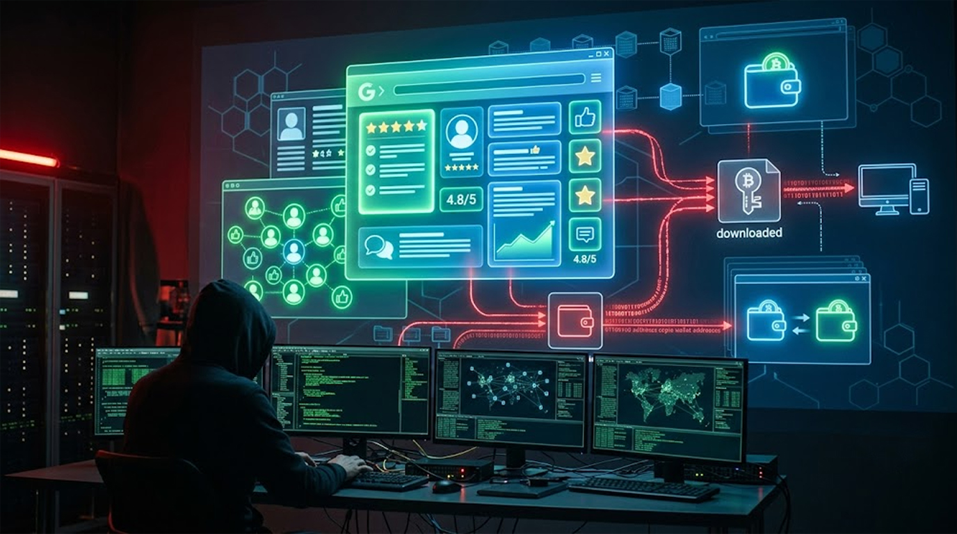 Fake Reputation Campaign Pushes Crypto Clipper Malware