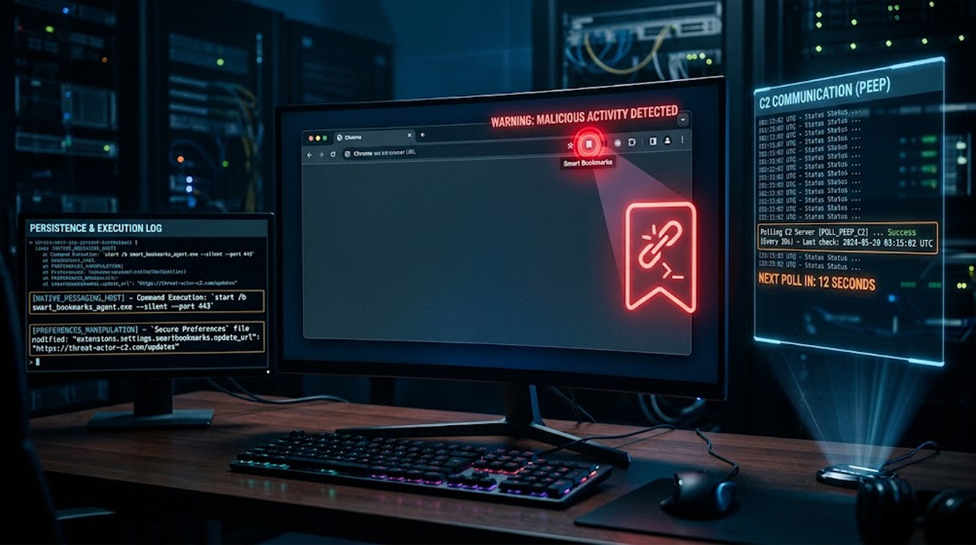 PEEP Browser Extension Malware Hijacks Chromium Profiles