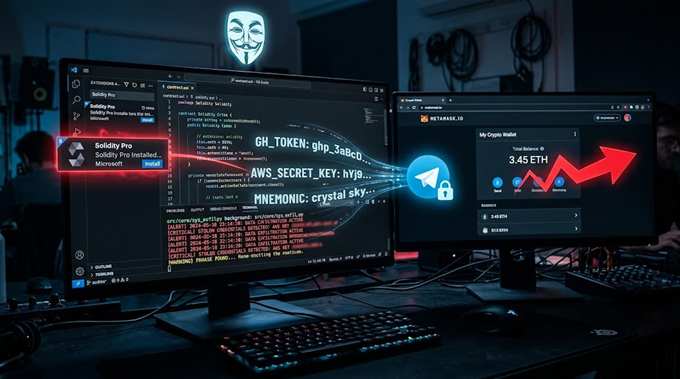 Solidity Pro VS Code Extension Malware Steals Wallets