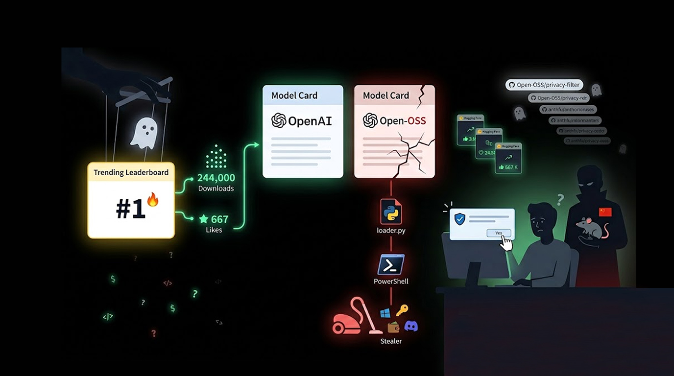 Hugging Face Malicious Model Impersonates OpenAI to Steal Data