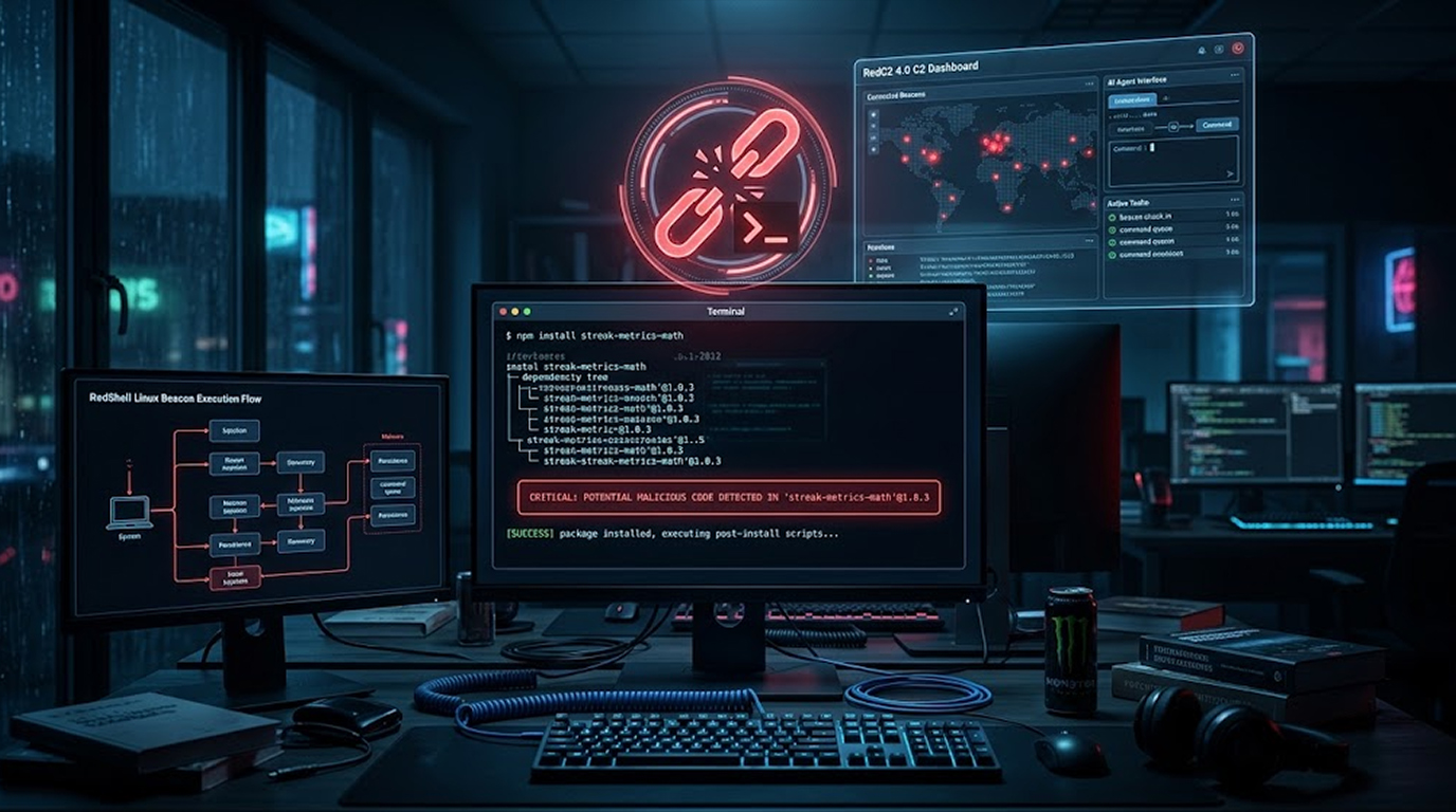 RedC2 Linux Implant npm Packages Deliver AI-Powered C2