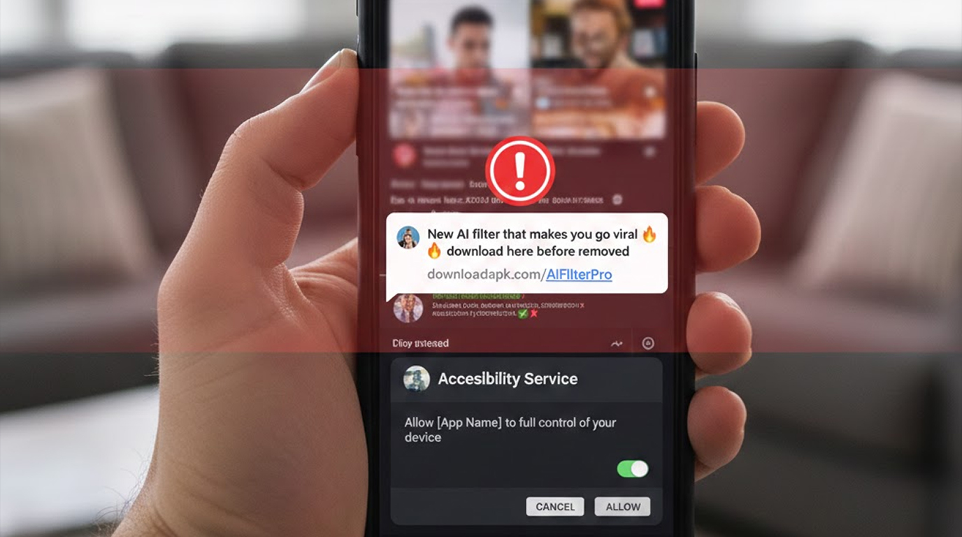 TikTok “Viral AI Filter” Scam = Device Takeover
