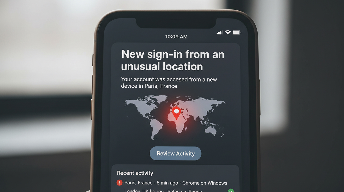 Login from Unusual Location Alerts Explained