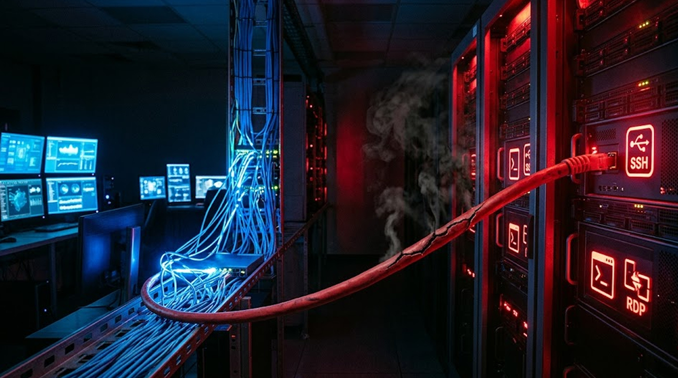 Server Management on User Network: A Dangerous Risk