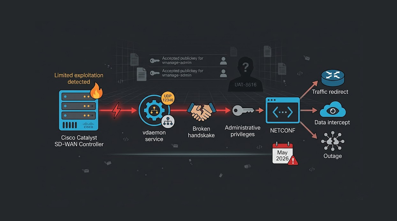 Cisco SD-WAN Authentication Bypass Zero Day Gets CVSS 10